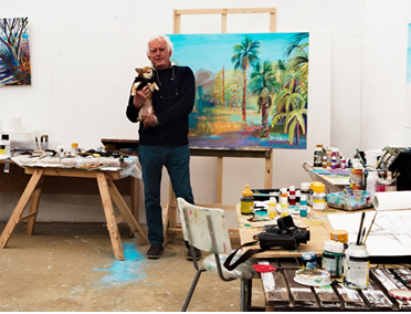 Alex Williams in his studio