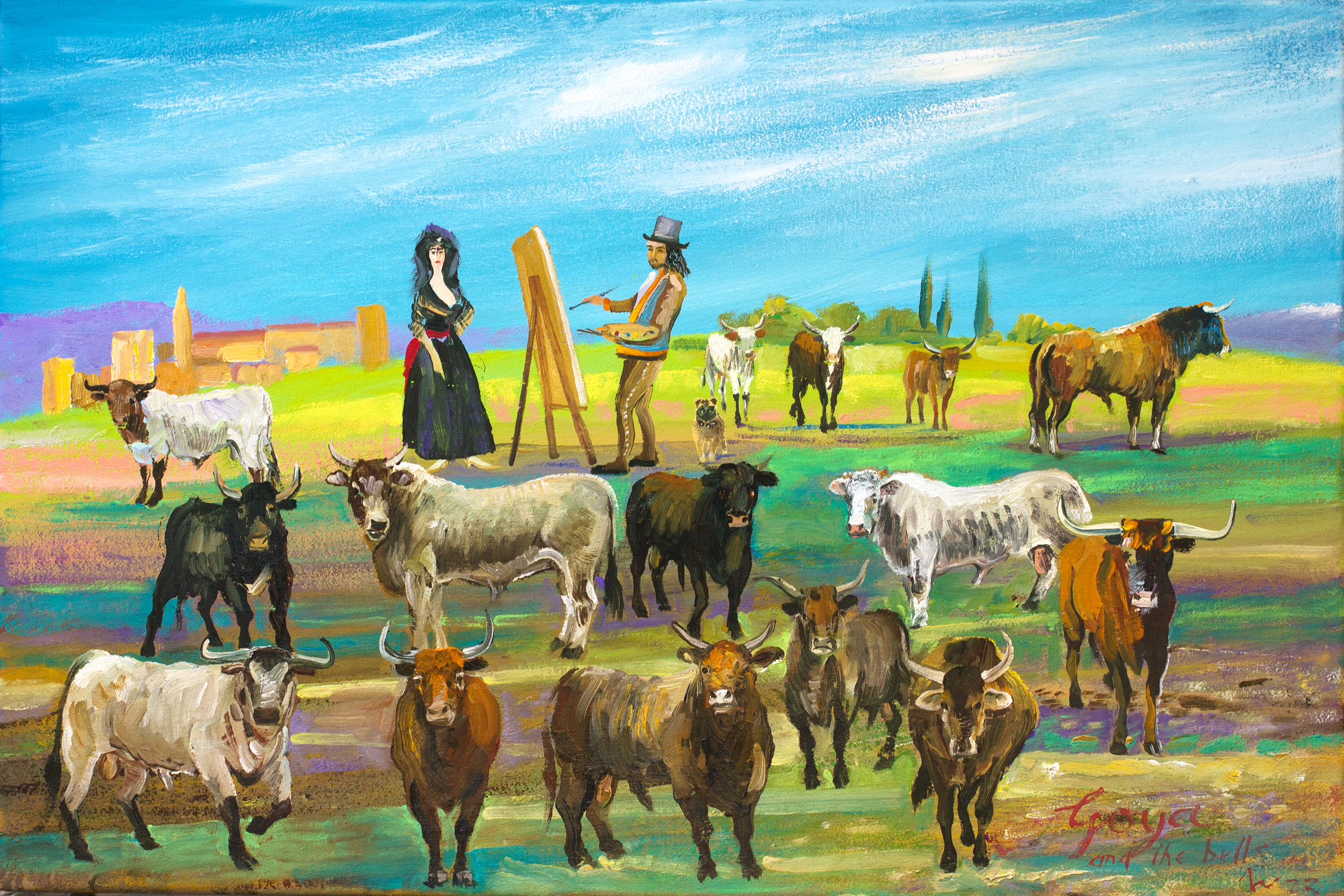Goya_and_the_Bulls